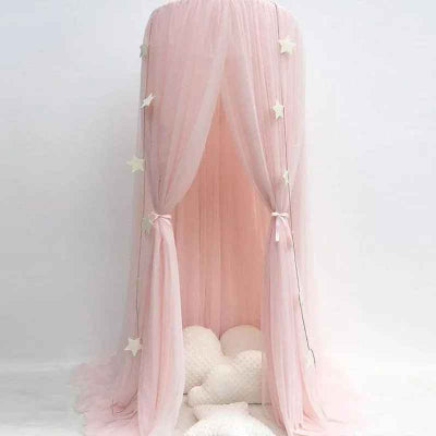 Ciel de lit bebe rose