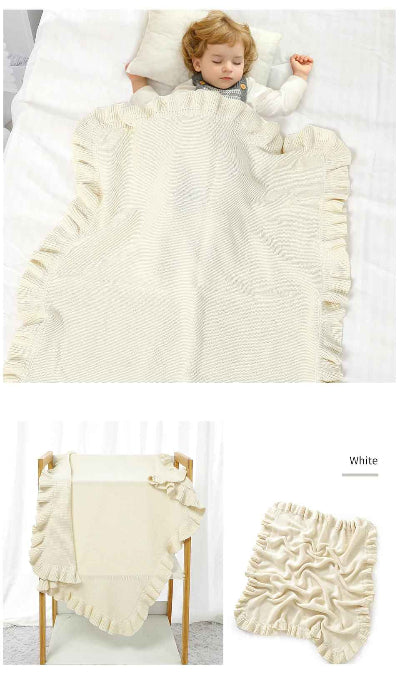 Couverture bebe douceur coton blanche