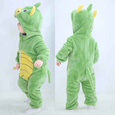 Pyjama bébé animal vert olive