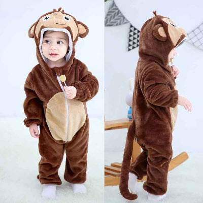 Pyjama bébé animal brun