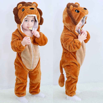 Pyjama bébé animal marron