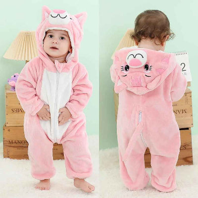 Pyjama bébé animal Rose