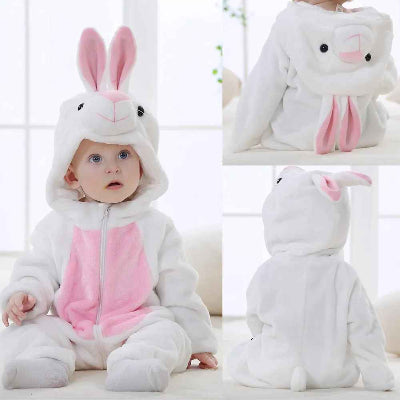 Pyjama noël bebe Flanelle Douillet Blanc