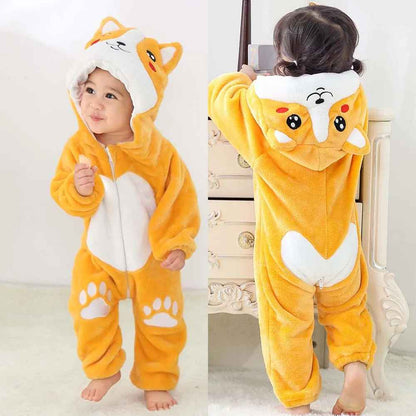 Pyjama noël bebe Flanelle Douillet Orange
