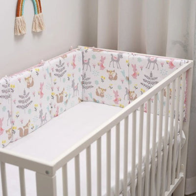 Tour de lit bebe ultra doux securise Blanc