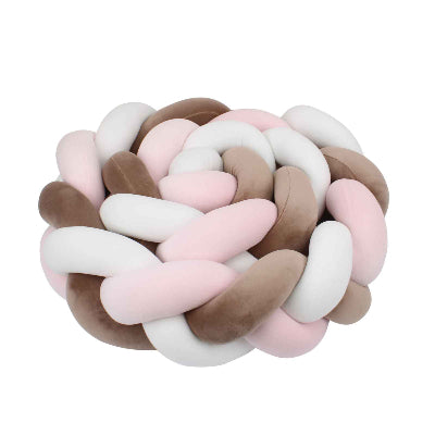 Tresse-de-lit-Protect-Cocon-boule-blanc-rose-marron