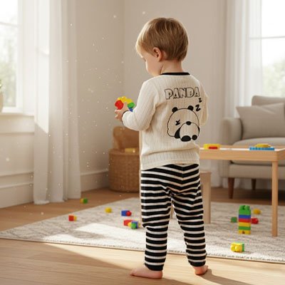 Bebe debout en Pyjama bebe 