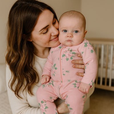 Bebe fille Pyjama bebe​ rose tenue Maman
