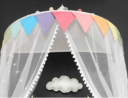 Ciel de lit cabane | Coton Naturel - Jardin BéBé