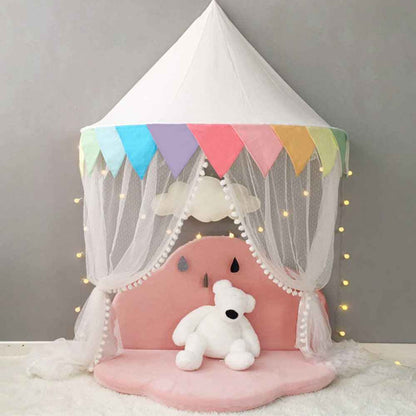 Ciel de lit cabane | Coton Naturel - Jardin BéBé