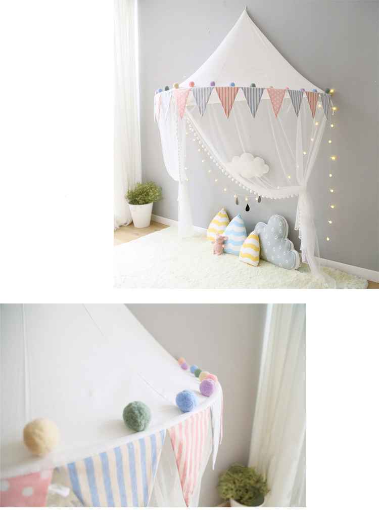 Ciel de lit cabane | Coton Naturel - Jardin BéBé