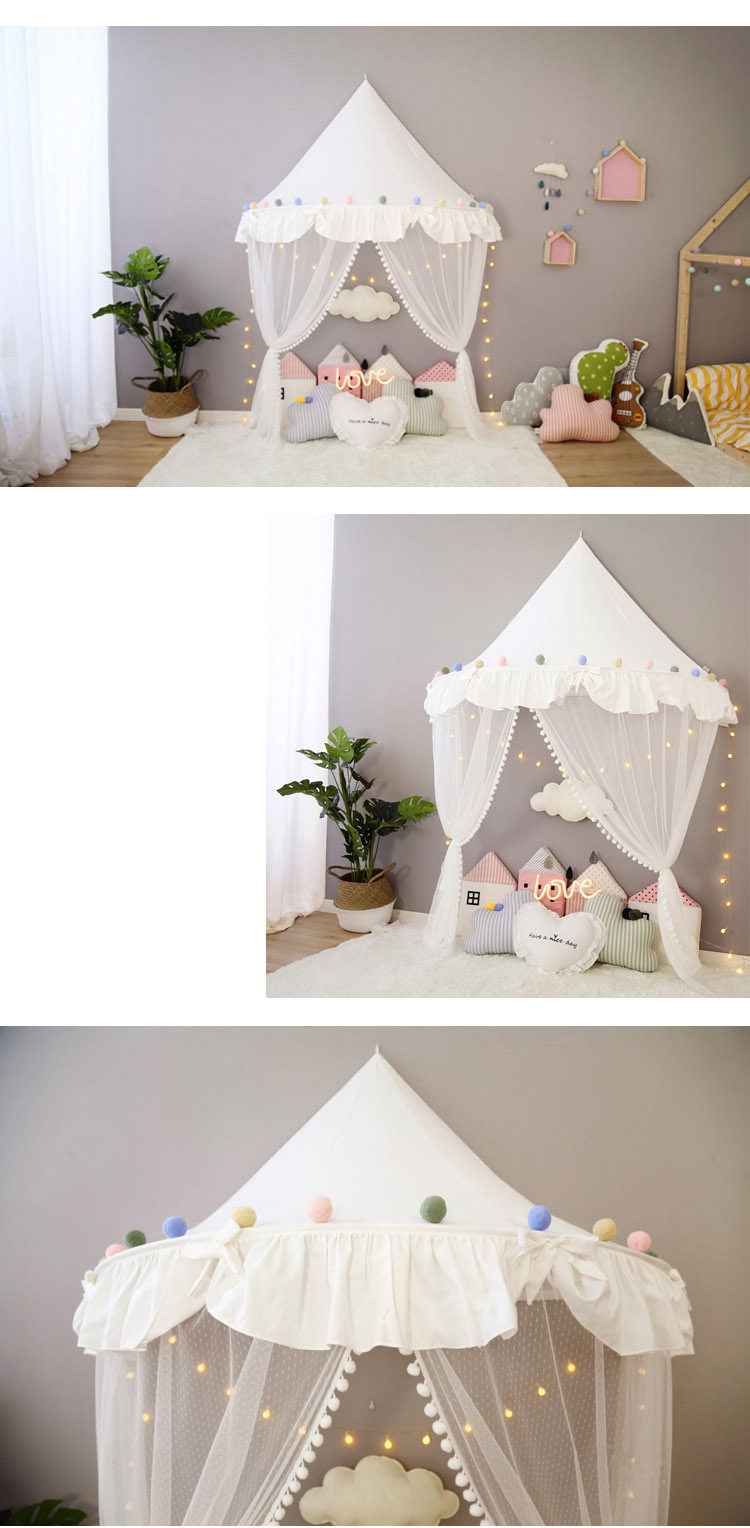 Ciel de lit cabane | Coton Naturel - Jardin BéBé