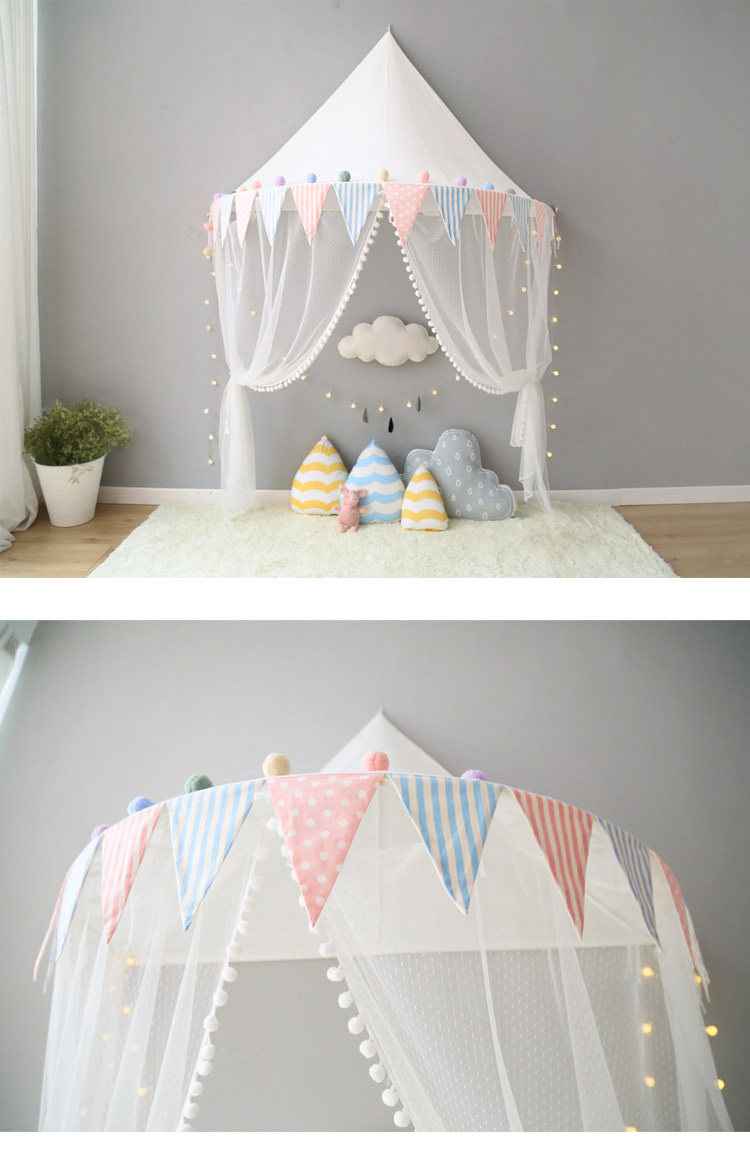 Ciel de lit cabane | Coton Naturel - Jardin BéBé