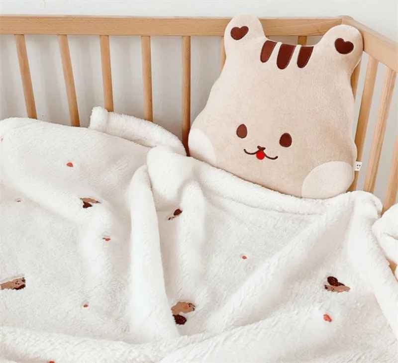 Couverture bébé | Polaire de corail - Jardin BéBé