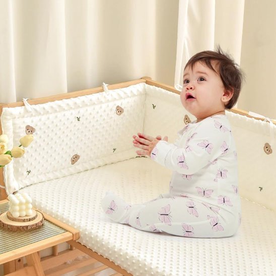 Tour de lit bébé | Ultra - doux et respirant - Jardin BéBé